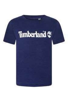 Timberland Boys Navy Cotton Jersey Top