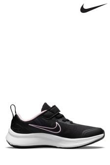 Nike Black/Pink Star Runner 3 Junior Trainers (243900) | £28