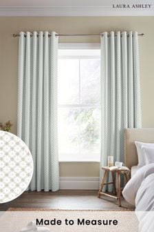 Dove Grey Wickerwork Made to Measure Curtains