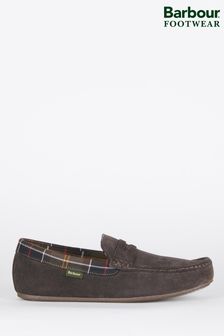Barbour® Brown Porterfield Suede Slippers (245662) | £60