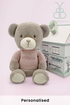 Babyblooms Personalised Pink Charlie Bear Soft Toy New Baby Gift (247975) | £32
