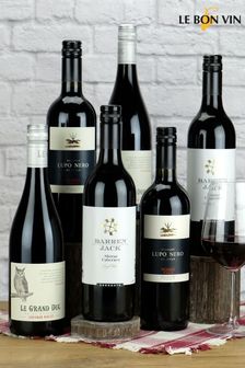 Le Bon Vin Set of 6 Relaxing Reds Wine Selection (247996) | £53