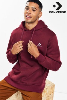 burgundy converse hoodie