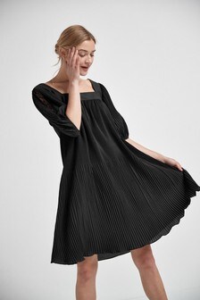 plain black shift dress uk