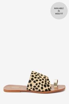 leopard print flip flops uk
