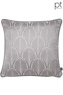 Prestigious Textiles Chrome Grey Boudoir Geometric Feather Filled Cushion