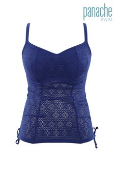 Panache Swimwear French Blue Anya Crochet Balconnet Tankini
