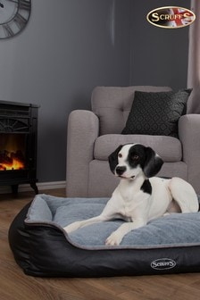 Scruffs® Grey Washable Large Breed Chateau Memory Foam Orthopaedic Dog Bed