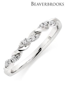 Beaverbrooks 18ct Diamond Twist Ring