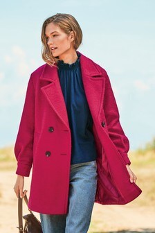 Buy Red Bouclé Coat from the Next UK online shop Buy Red Bouclé Coat from the Next UK online shop