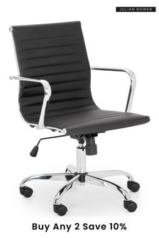 Julian Bowen Black Gio Faux Leather Office Chair (260876) | £180