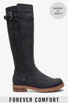 Flat Heel Boots | Flat Heel Leather 
