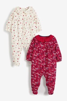 2 Pack Smart Baby Sleepsuits (0mths-2yrs)