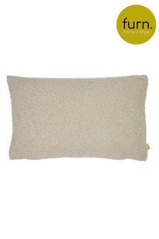 furn. Latte Beige Malham Fleece Polyester Filled Cushion