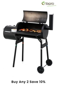 Tepro Black Garden Wichita Offset Pit BBQ Smoker (265626) | £200
