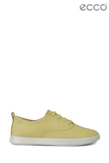 ECCO® Leisure Yellow Leather Lace Trainers