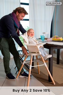 Highchair In Natural And White. Evolu One.80 By Childhome