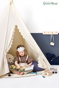 The Little Green Sheep Teepee Play Tent Natural