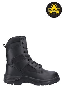 Amblers Safety Black FS008 Water Resistant Hi Leg Lace-Up Safety Boots