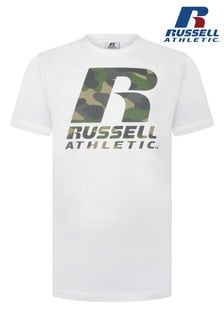 Russell Athletic White Camo Logo T-Shirt
