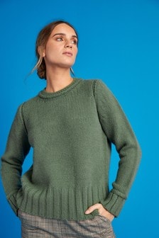 plus size green jumper