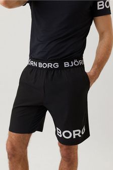 Bjorn Borg August In Black With White Logo Shorts