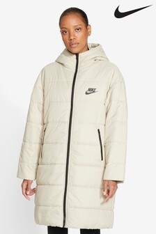 white nike coat