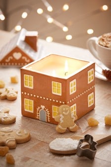 Brown Gingerbread Fragranced Decorative Candle (274398) | £14