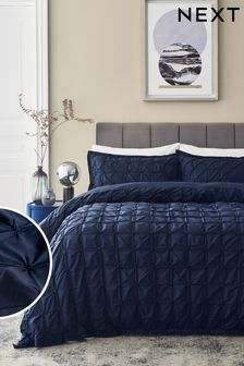 Blue Bedding Bed Linen Duvet, Plain Dark Blue Duvet Set