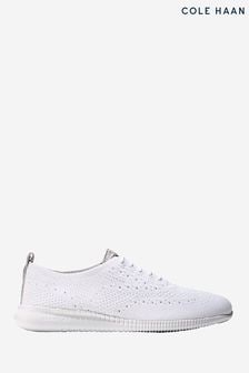 Cole Haan White 2.Zerogrand Stitchlite Oxford Lace-Up Shoes