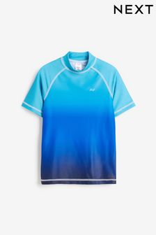 Blue Ombre Short Sleeve Sunsafe Rash Vest (3-16yrs) (276437) | £10 - £16