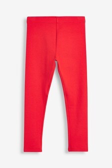 girls red leggings