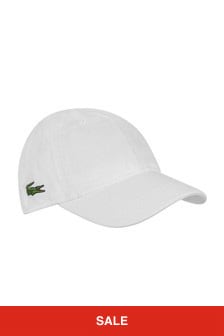 Lacoste Kids Lacoste® White Cotton Cap