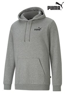 Puma Grey Essentials Logo Hoodie