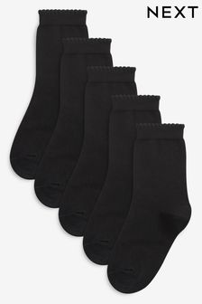 5 Pack Cotton Rich School Ankle Socks