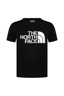 The North Face Kids Black Cotton Logo T-Shirt