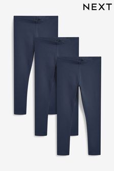 Navy Blue Leggings 3 Pack (3-16yrs) (282051) | £13 - £22