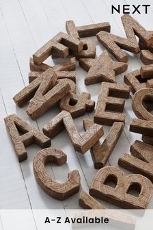 Brown Wood Effect Alphabet Ornament (285698) | £12