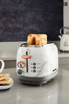 Tower White 2 Slot Marble Toaster (285769) | £40