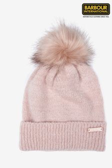 Barbour® International Sparkle Knitted Beanie With Pom (286777) | £25
