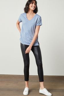 Faux Leather Stretch PU Trousers