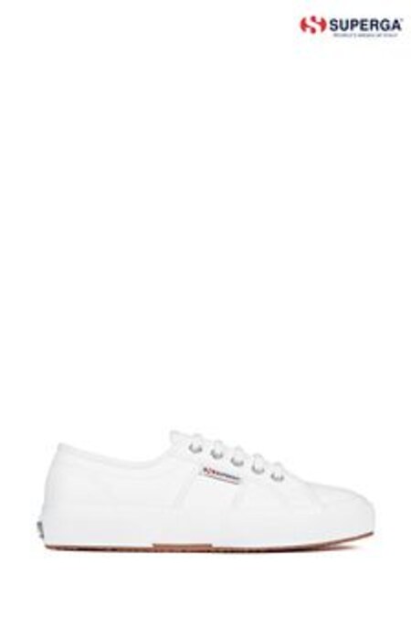 superga white leather trainers