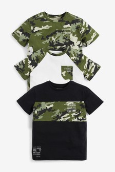 Boys Camouflage Clothing T Shirts Shorts Jackets Next