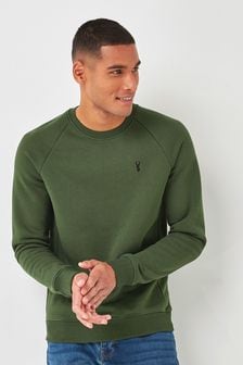 Men Green Sweat Tops | Next Official Site