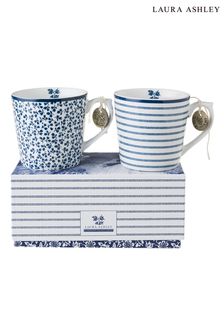 Set of 2 Blue Blueprint Collectables Mini Mugs
