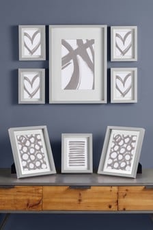 8 Pack Grey Gallery Picture Frames