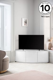 White Mode Curved Corner TV Stand (298166) | £375