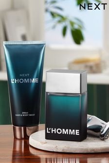 L'Homme 100ml Eau De Toilette and 200ml Hair and Body Wash Gift Set