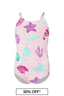 Hatley Kids & Baby Girls Pink Abstract Sea Life Swimsuit
