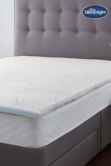 Silentnight White 3cm Orthopaedic Mattress Topper With Cover (300383) | £46 - £76